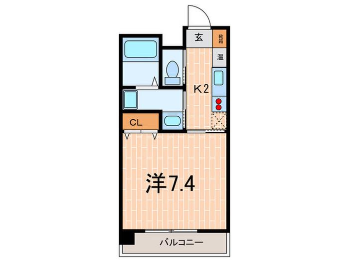 灘すみれマンション(1K/6階)の間取り写真