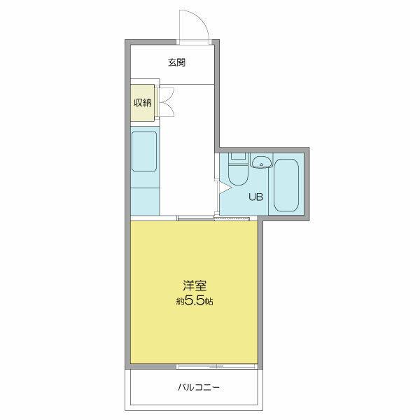 音楽の館LIETO(1K/3階)の間取り写真