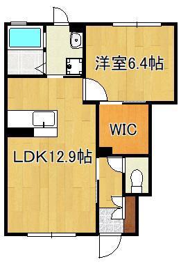 MAST日明B棟(1LDK/1階)の間取り写真