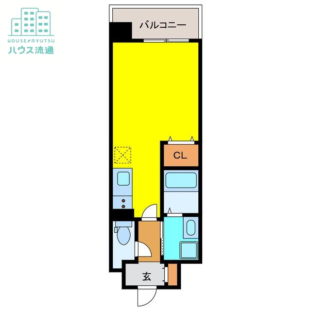 レブリアント鳥栖(ワンルーム/4階)の間取り写真