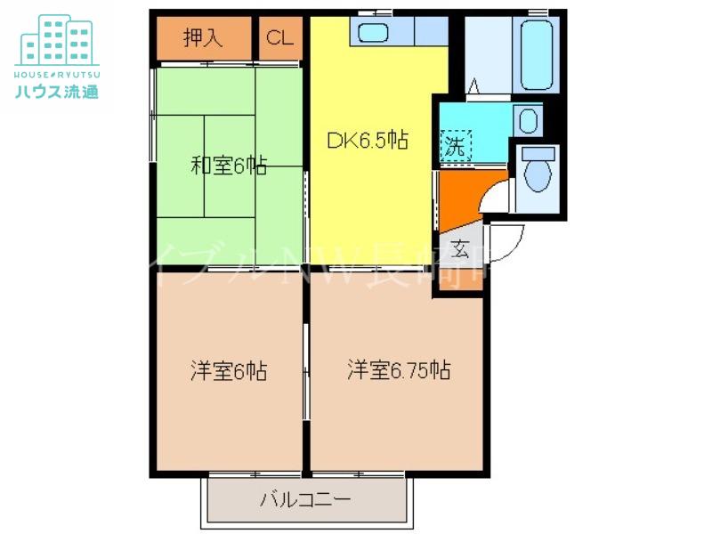 バリュージュ(3DK/2階)の間取り写真