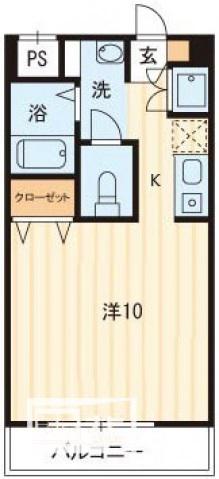 リミエール野口(1K/3階)の間取り写真