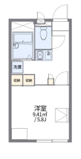 レオパレスメゾンリベルテ(1K/1階)の間取り写真