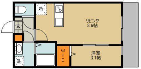 BEST STAGE 見沼区(1LDK/1階)の間取り写真