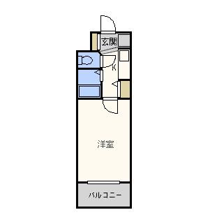 エステムコート博多駅前IIセグティス(1K/5階)の間取り写真