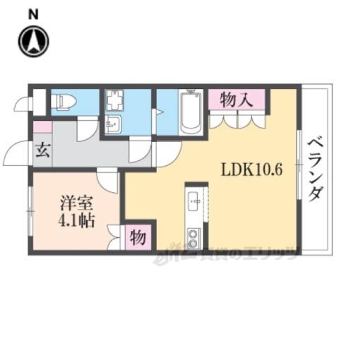 グランシャリオK(1LDK/3階)の間取り写真