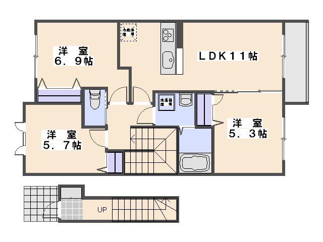 PAS &224 PAS(3LDK/2階)の間取り写真