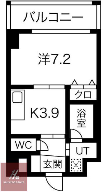 DOLCE VITA 新大阪(1K/6階)の間取り写真