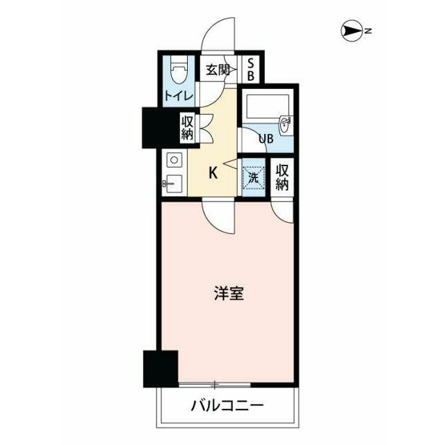 ステラレジデンス横浜(1K/5階)の間取り写真