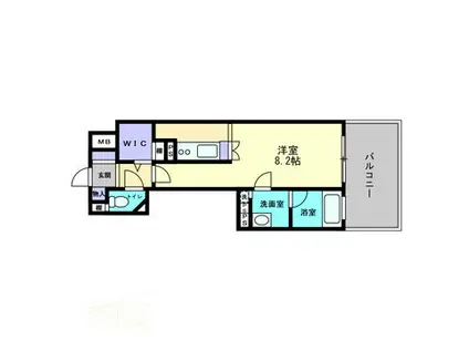 OWLSTYLE NISHIKIMACHI-II(1K/10階)の間取り写真
