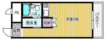 グレープ本町(ワンルーム/3階)の間取り写真