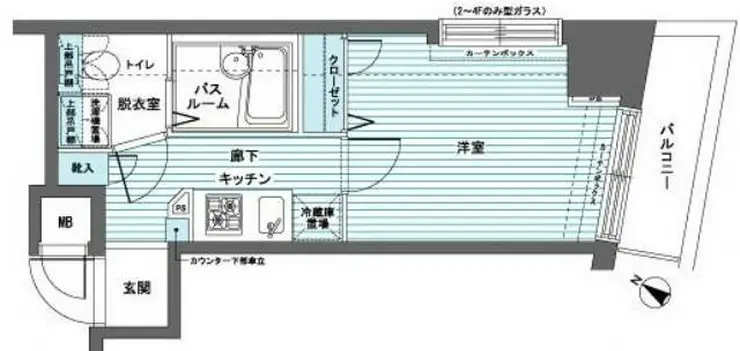 トーシンフェニックス日本橋蛎殻町弐番館 9階階 間取り