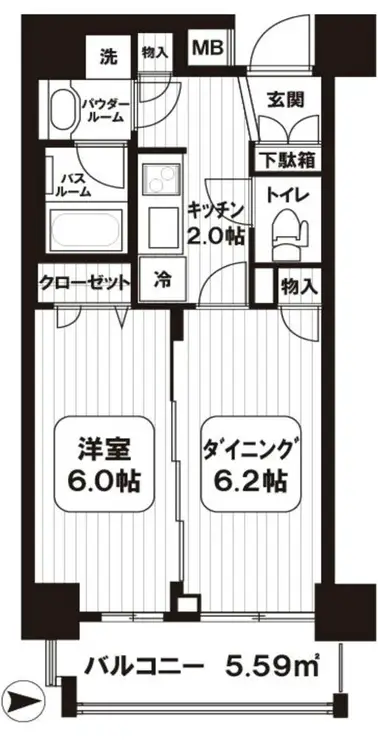 ヴェルディーク浅草 1階階 間取り