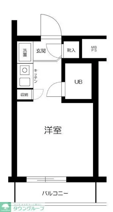 サカエフラット元住吉 1階階 間取り