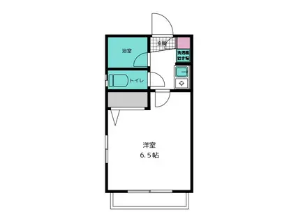 コーポ森田(1K/1階)の間取り写真