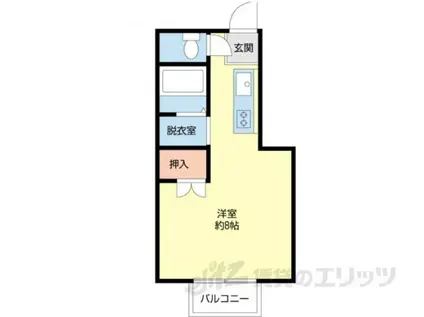 佃コーポ1(ワンルーム/2階)の間取り写真