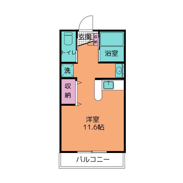 グローリア レジデンス(1K/3階)の間取り写真
