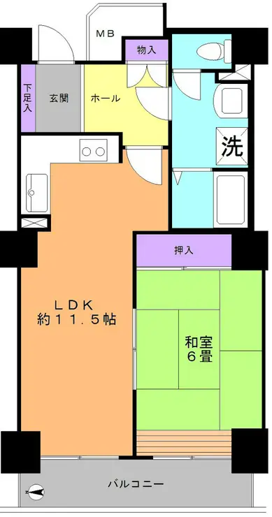 リプレ川口一番街6号棟 20階階 間取り