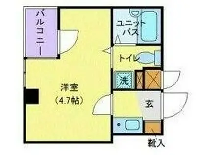 FYSビル(1K/4階)の間取り写真