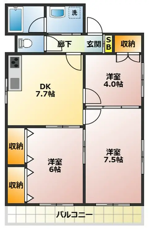 フェリーチェ馬橋 2階階 間取り