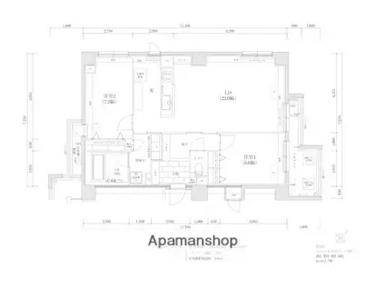 THE TEN GOOD 祖原I(2LDK/5階)の間取り写真