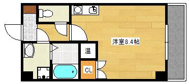 イシダビル(ワンルーム/3階)の間取り写真