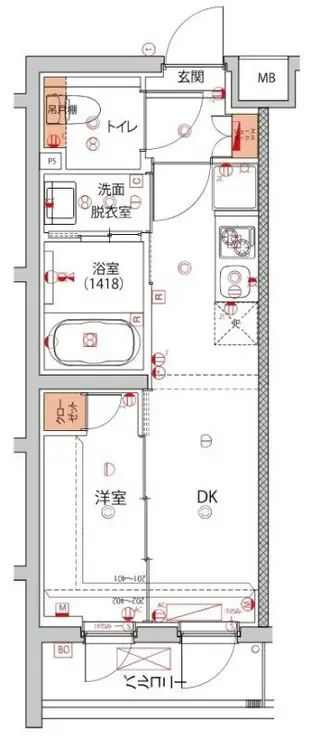 ハーモニーレジデンス中野本町パークサイド 2階階 間取り