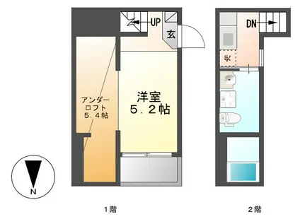 M.R.プレミア (ワンルーム/1階)の間取り写真