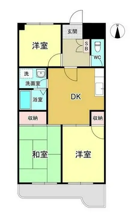 ロイヤルフラット野毛山弐番館 6階階 間取り