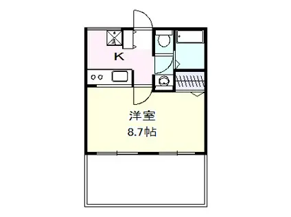 コーポ本天沼(1K/1階)の間取り写真