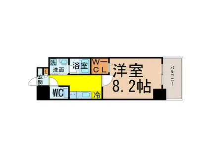 アロハパレス(1K/3階)の間取り写真