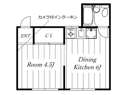 明和荘 メイワソウ(1DK/2階)の間取り写真