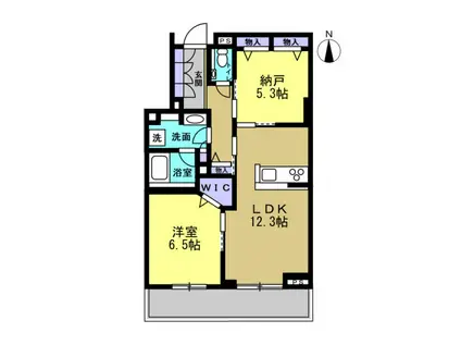 レフィシア(1SLDK/3階)の間取り写真