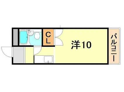 ベルメゾンK(ワンルーム/1階)の間取り写真