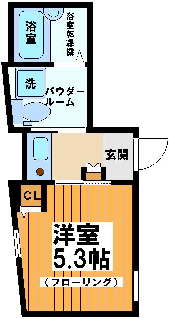 京王線 代田橋駅 徒歩4分 3階建 築10年(1K/2階)の間取り写真