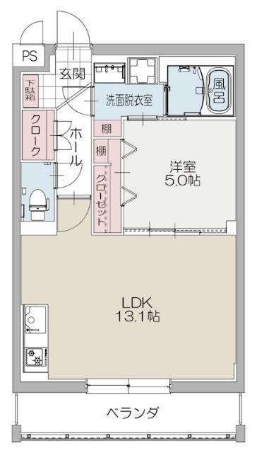 エクセレントIII(1LDK/3階)の間取り写真