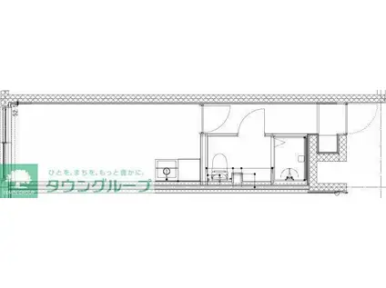 GENOVIA大山(ワンルーム/4階)の間取り写真