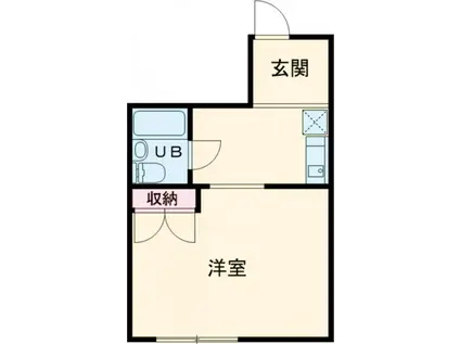 ウイングマンション(1K/1階)の間取り写真