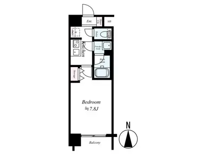ハーモニーレジデンス森下ステーションフロント(1K/11階)の間取り写真