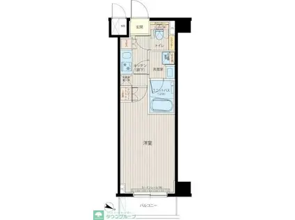 ルーブル中板橋六番館(1K/4階)の間取り写真