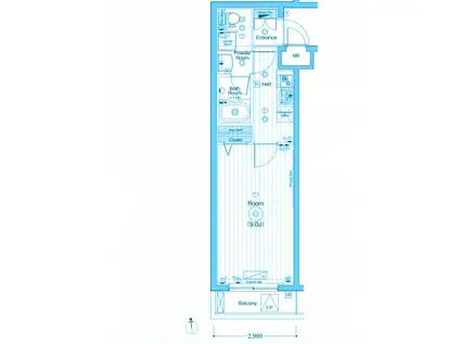 MAXIV中板橋(1K/2階)の間取り写真