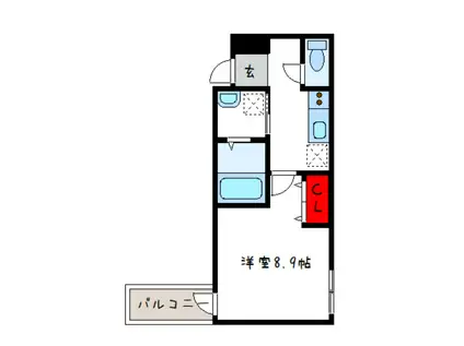 フジパレス河内山本サウス(1K/1階)の間取り写真