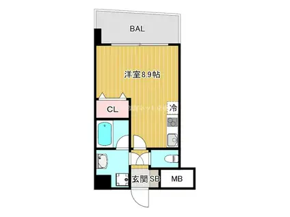 ドリームネオポリス鶴見III(ワンルーム/7階)の間取り写真