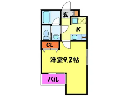 ベラジオ京都高台寺(1K/5階)の間取り写真