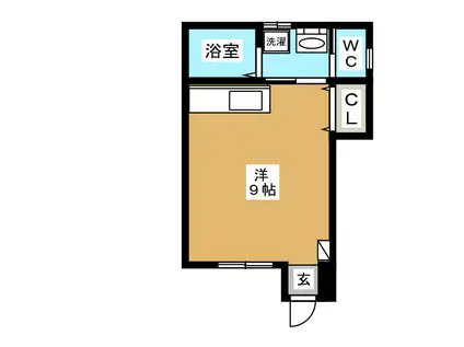 ワンズコア松戸(ワンルーム/1階)の間取り写真