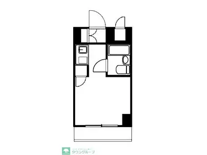 マンション森の仲間(ワンルーム/4階)の間取り写真