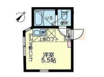 ユナイト黄金町ロザンナの杜(ワンルーム/1階)の間取り写真