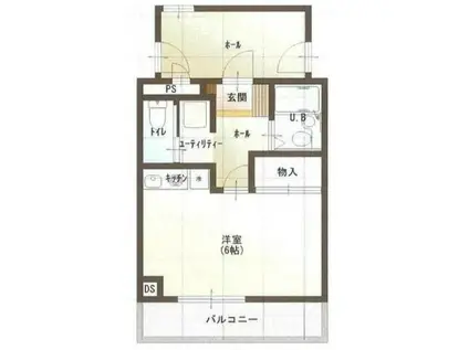 TOWA-HOUSE(ワンルーム/3階)の間取り写真