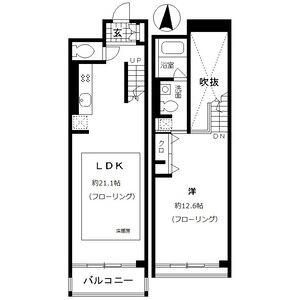 レジディア東桜II(1LDK/14階)の間取り写真