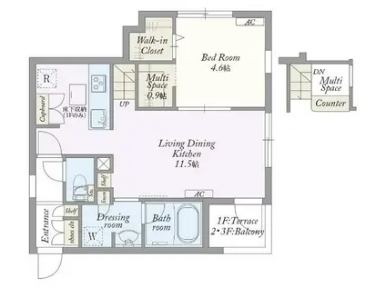 MY STYLE VINTAGE 柏あけぼの(1LDK/3階)の間取り写真